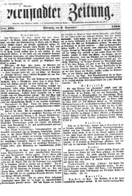 Neustadter Zeitung Mittwoch 26. September 1866