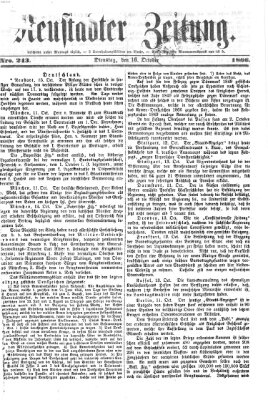 Neustadter Zeitung Dienstag 16. Oktober 1866