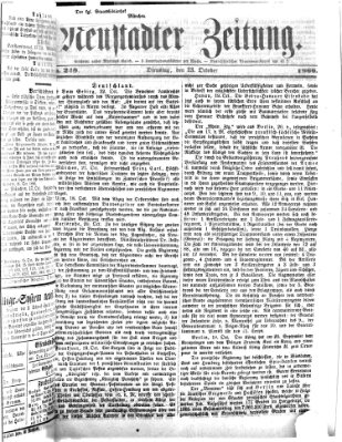 Neustadter Zeitung Dienstag 23. Oktober 1866