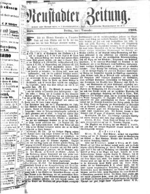 Neustadter Zeitung Freitag 2. November 1866