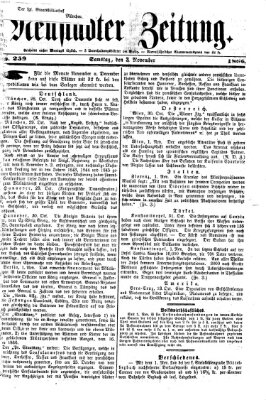 Neustadter Zeitung Samstag 3. November 1866