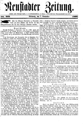 Neustadter Zeitung Mittwoch 7. November 1866