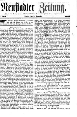 Neustadter Zeitung Freitag 9. November 1866