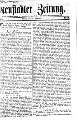 Neustadter Zeitung Freitag 30. November 1866