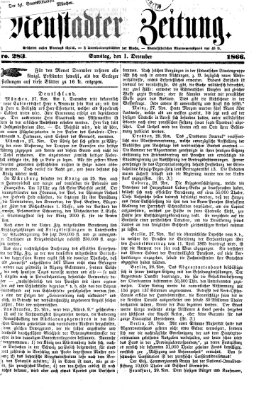 Neustadter Zeitung Samstag 1. Dezember 1866