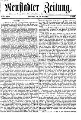 Neustadter Zeitung Mittwoch 12. Dezember 1866