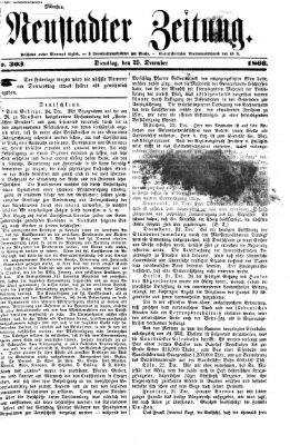 Neustadter Zeitung Dienstag 25. Dezember 1866