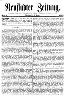 Neustadter Zeitung Dienstag 8. Januar 1867