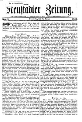 Neustadter Zeitung Donnerstag 10. Januar 1867