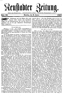 Neustadter Zeitung Samstag 12. Januar 1867