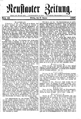 Neustadter Zeitung Freitag 18. Januar 1867