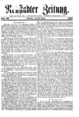 Neustadter Zeitung Samstag 26. Januar 1867