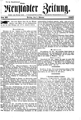 Neustadter Zeitung Freitag 1. Februar 1867