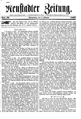 Neustadter Zeitung Donnerstag 7. Februar 1867