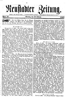 Neustadter Zeitung Sonntag 10. Februar 1867