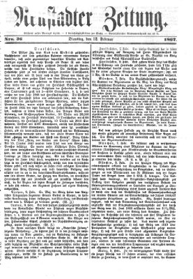 Neustadter Zeitung Dienstag 12. Februar 1867