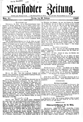 Neustadter Zeitung Freitag 22. Februar 1867