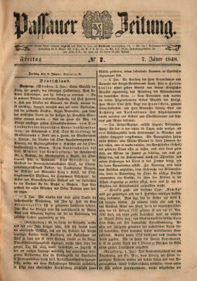 Passauer Zeitung Freitag 7. Januar 1848