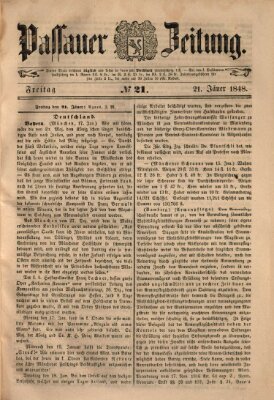 Passauer Zeitung Freitag 21. Januar 1848