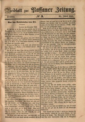 Passauer Zeitung Sonntag 30. Januar 1848