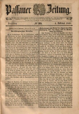 Passauer Zeitung Freitag 4. Februar 1848