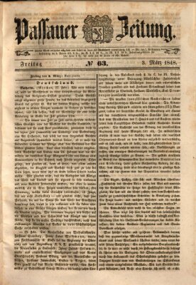 Passauer Zeitung Freitag 3. März 1848