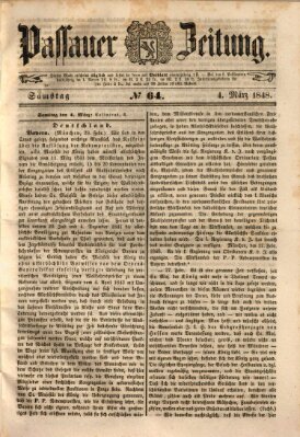 Passauer Zeitung Samstag 4. März 1848