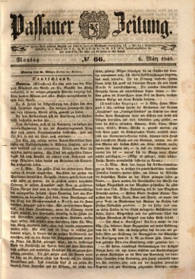 Passauer Zeitung Montag 6. März 1848