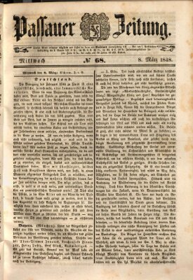 Passauer Zeitung Mittwoch 8. März 1848