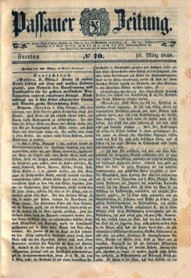 Passauer Zeitung Freitag 10. März 1848