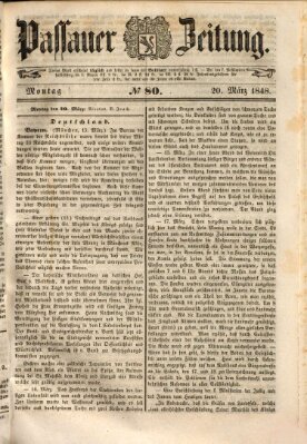 Passauer Zeitung Montag 20. März 1848