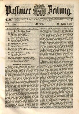 Passauer Zeitung Freitag 31. März 1848