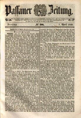 Passauer Zeitung Freitag 7. April 1848