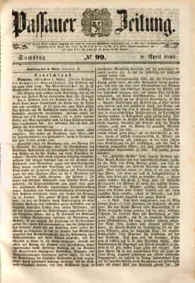 Passauer Zeitung Samstag 8. April 1848