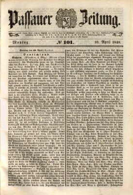 Passauer Zeitung Montag 10. April 1848