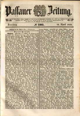 Passauer Zeitung Freitag 14. April 1848