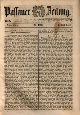 Passauer Zeitung Dienstag 2. Mai 1848