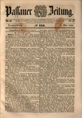 Passauer Zeitung Donnerstag 4. Mai 1848