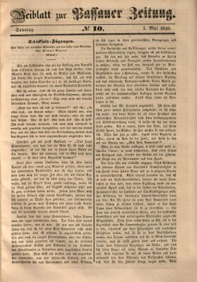 Passauer Zeitung Sonntag 7. Mai 1848