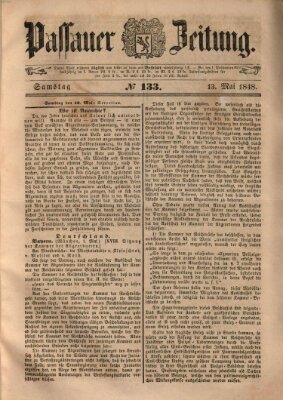 Passauer Zeitung Samstag 13. Mai 1848