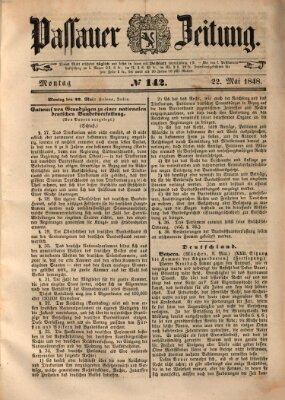 Passauer Zeitung Montag 22. Mai 1848