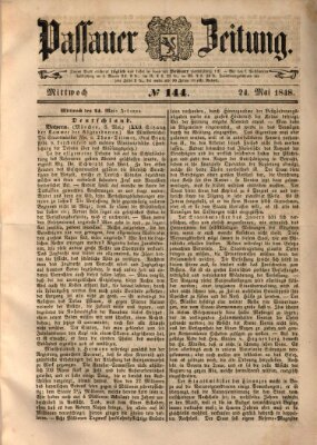 Passauer Zeitung Mittwoch 24. Mai 1848