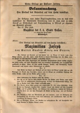 Passauer Zeitung Samstag 3. Juni 1848