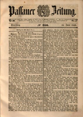 Passauer Zeitung Freitag 16. Juni 1848