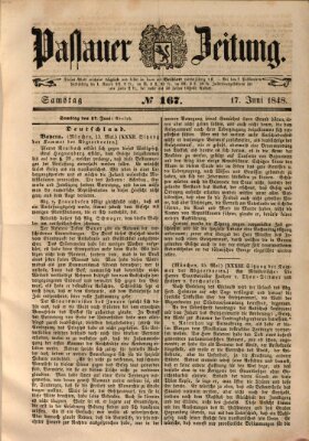 Passauer Zeitung Samstag 17. Juni 1848