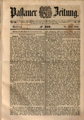 Passauer Zeitung Montag 19. Juni 1848