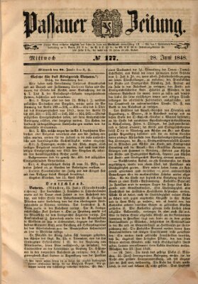 Passauer Zeitung Mittwoch 28. Juni 1848