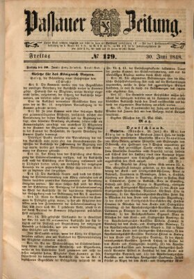 Passauer Zeitung Freitag 30. Juni 1848