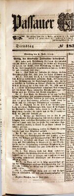 Passauer Zeitung Dienstag 4. Juli 1848