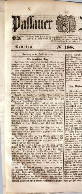 Passauer Zeitung Sonntag 9. Juli 1848